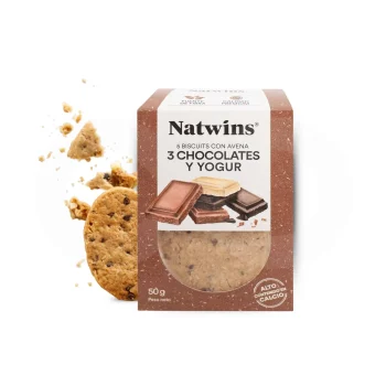 NATWINS® Keks Haferflockenkekse 3 Schokoladen Joghurt 5 Stk.
