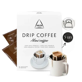 DELTA CAFÉS® Kaffeepulver Drip Coffee 100% Arabica 5X9g