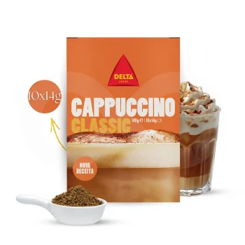 DELTA CAFÉS® Instantkaffee Cappuccino Classic 10 X 14g
