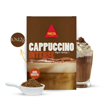 DELTA CAFÉS® Instantkaffee Cappuccino Intense 10 X 14g