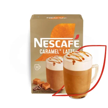 NESCAFÉ® Instantkaffee Cappuccino Caramel Latte 8 Stk.