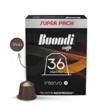 BUONDI® Kapseln Nespresso Intenso Super Pack 36 Stk.