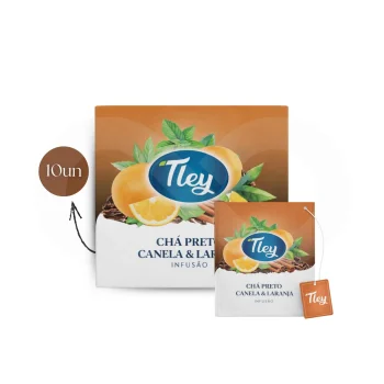 TLEY® Tee Schwarzer Mit Zimt Und Orange 10 Stk.