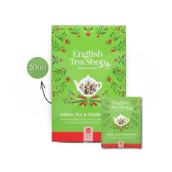 ENGLISH TEA SHOP® Tee Grüner Granatapfel 20 Stk.