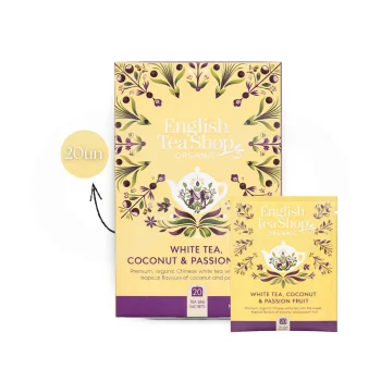 ENGLISH TEA SHOP® Tee Weißer Kokosnuss Passionsfrucht 20 Stk