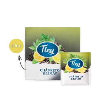 TLEY® Tee Schwarzer Und Zitrone 10 Stk.