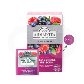 AHMAD TEA® Tee Gemischte Beeren & Hibiskus 20 Stk.