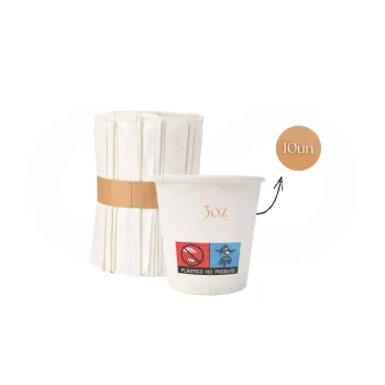 Papierbecher 3oz & Rührstäbchen 10 Einheiten