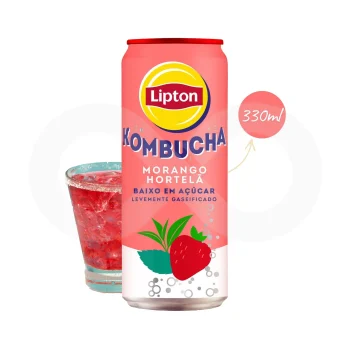 LIPTON® Kombucha Erdbeere und Minze 330 ml